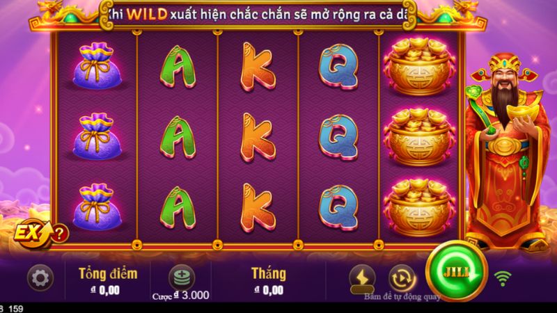 Nổ hũ 2 Nổ hũ thần tài thiết kế đồ họa đẹp, ấn tượng